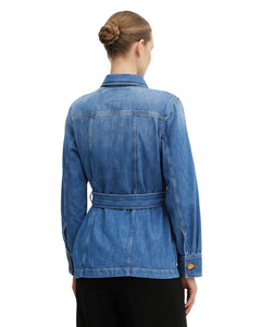 Twinset Giacca Sahariana in denim