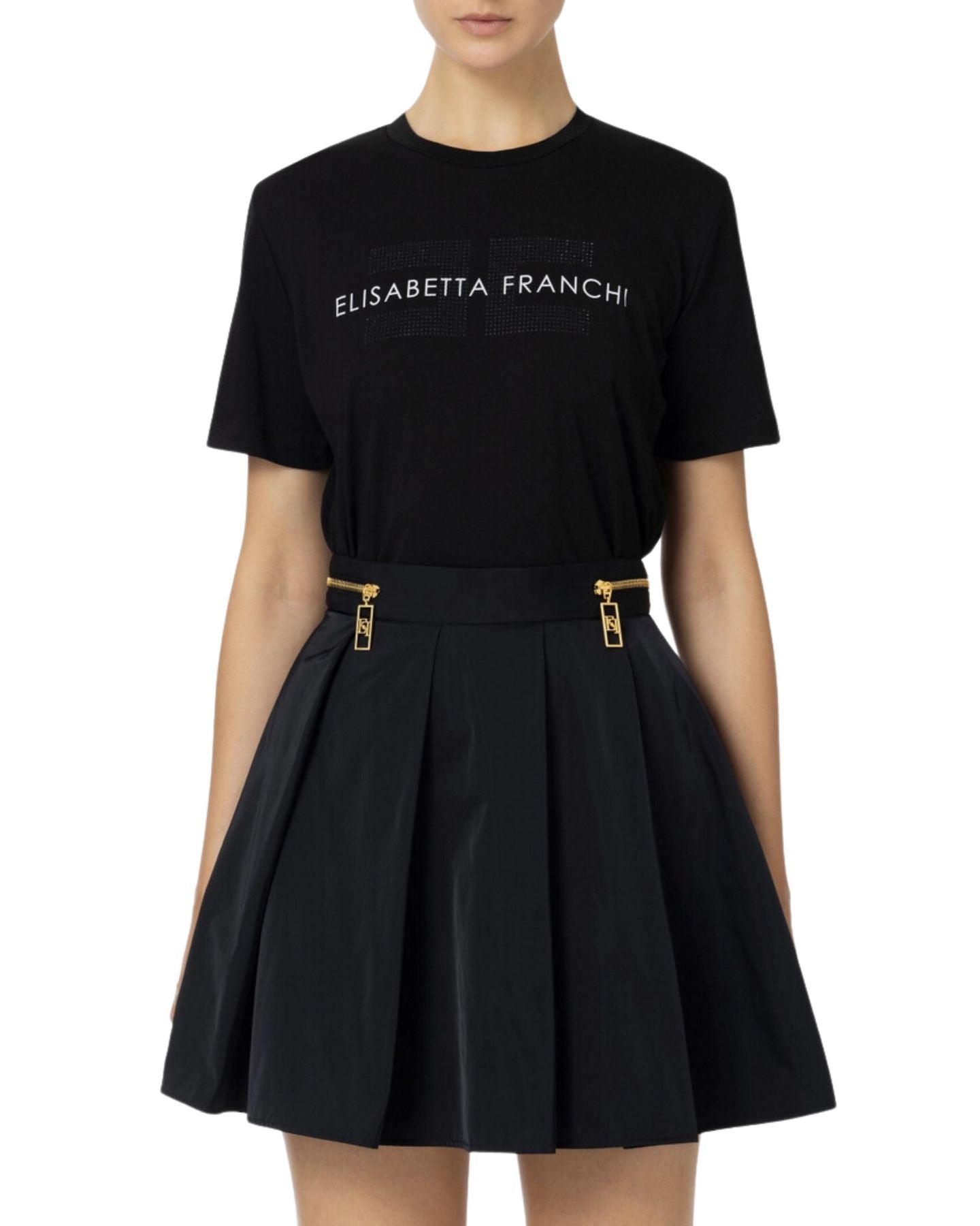 T-shirt Elisabetta Franchi in jersey con logo MA00346E2