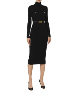 Elisabetta Franchi Abito dolcevita in misto seta