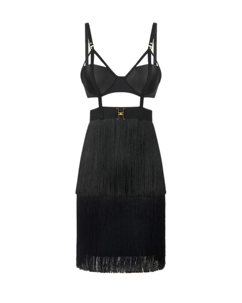Elisabetta Franchi Mini abito con frange