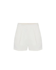 Elisabetta Franchi Short in crêpe con pinces