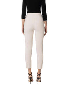 Elisabetta Franchi Pantalone in crêpe stretch rosa quarzo