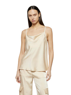 Simona Corsellini Top in raso sotto giacca