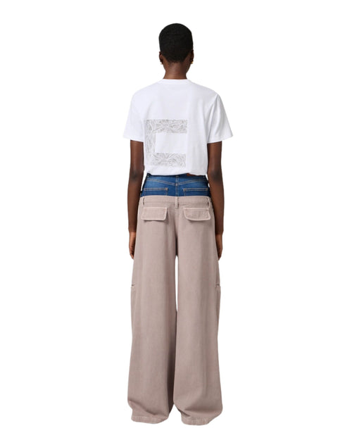 Elisabetta Franchi T-shirt in jersey con ricamo macro logo