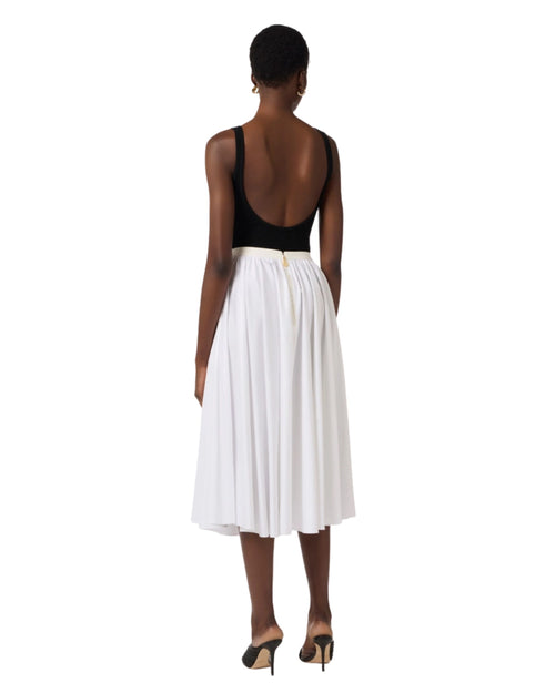 Elisabetta Franchi Body in maglia con stampa logo