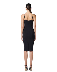 Elisabetta Franchi Abito Tubino Nero