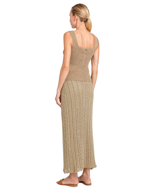 Twinset top in lino e lurex