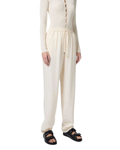 Elisabetta Franchi pantalone satin con logo