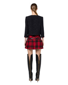 Elisabetta Franchi Giacca crop in tweed