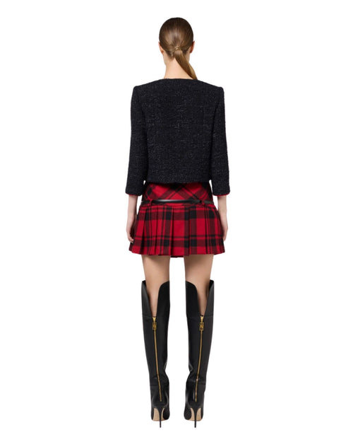 Elisabetta Franchi Giacca crop in tweed