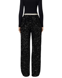 Elisabetta Franchi Pantalone con paillettes
