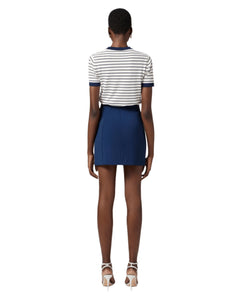 Elisabetta Franchi Minigonna slim con morsetto logo