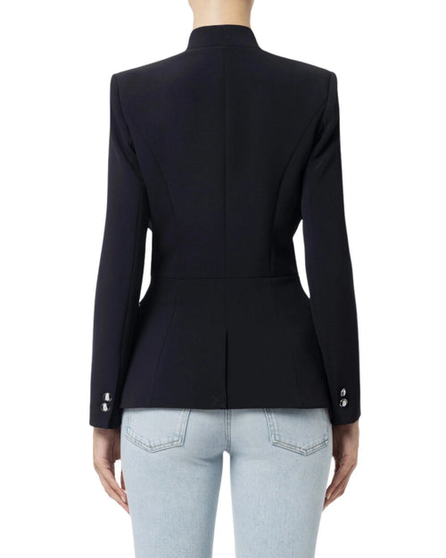 Giacca Elisabetta Franchi doppiopetto rever in raso