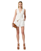 Elisabetta Franchi Short in misto lino