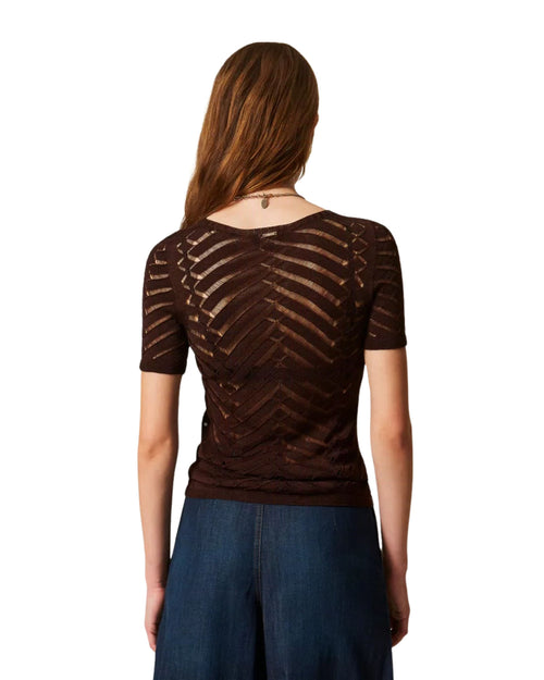 Twinset maglia macro chevron