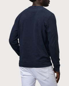Blauer Felpa Pique Mini Patch Logo