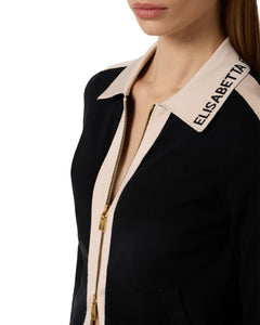 Elisabetta Franchi giacca in maglia con zip