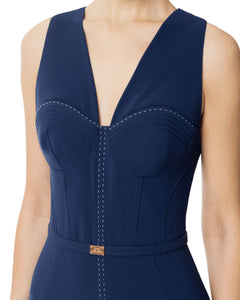 Elisabetta Franchi Tubino Slim con cintura