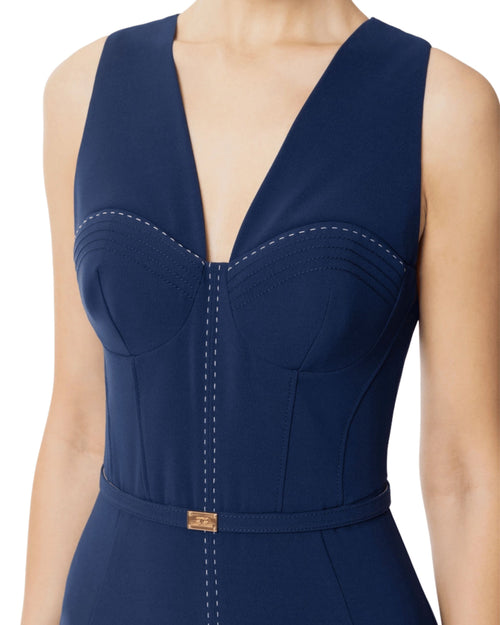 Elisabetta Franchi Tubino Slim con cintura