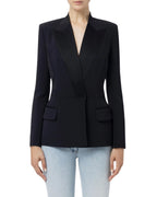 Giacca Elisabetta Franchi doppiopetto rever in raso