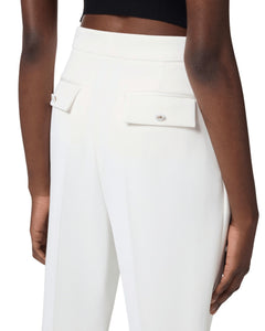 Elisabetta Franchi Pantalone cropped con pinces