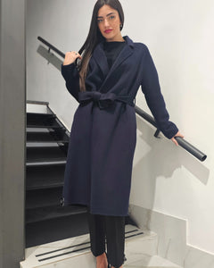 Emma & Gaia Cappotto modello vestaglia in lana e cashmere