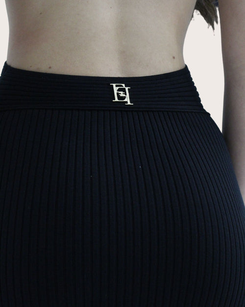 Elisabetta Franchi Abito lungo cut out in maglia