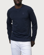 Blauer Felpa Pique Mini Patch Logo