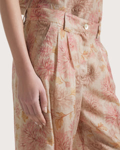 Seventy Pantalone floreale in organza