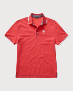 Blauer Polo Scudo Logo