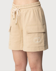 Twinset Short in cotone garzato