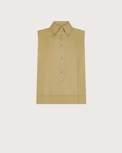 Seventy Camicia smanicata in cotone stretch