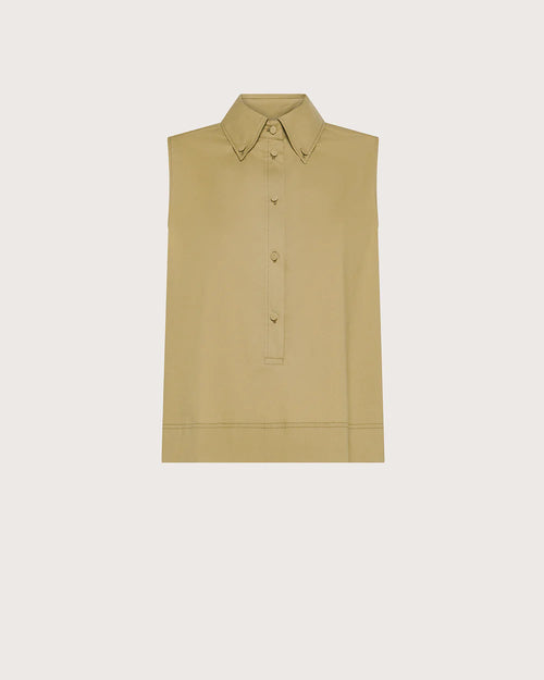 Seventy Camicia smanicata in cotone stretch