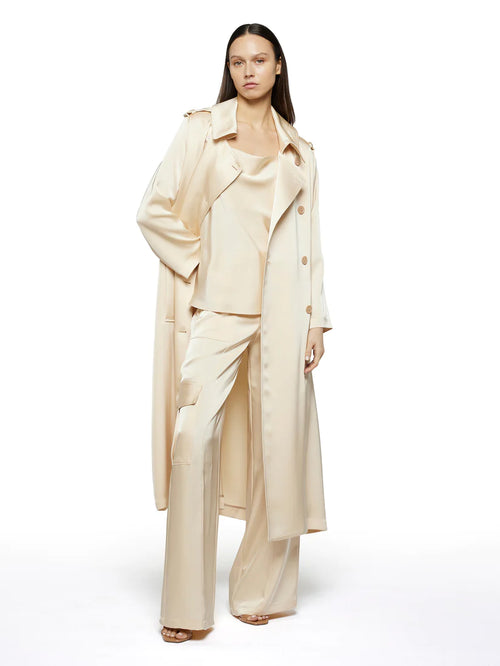 Simona Corsellini Pantalone Cargo in raso