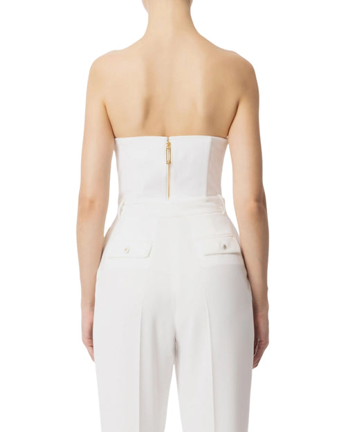 Elisabetta Franchi top con applicazione gioiello