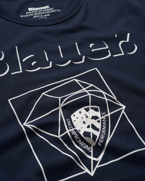 Blauer T-Shirt Graphic