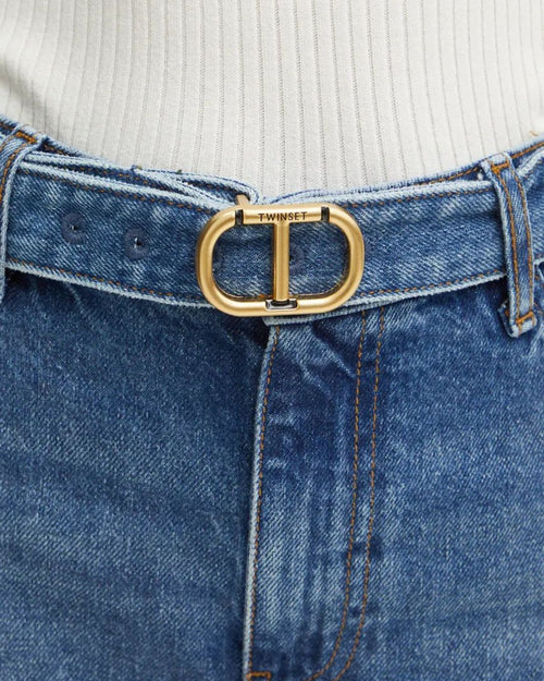 Twinset Jeans vita regolare a gamba dritta