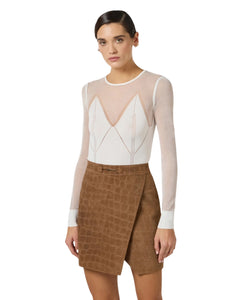 Elisabetta Franchi Maglia con trasparenze