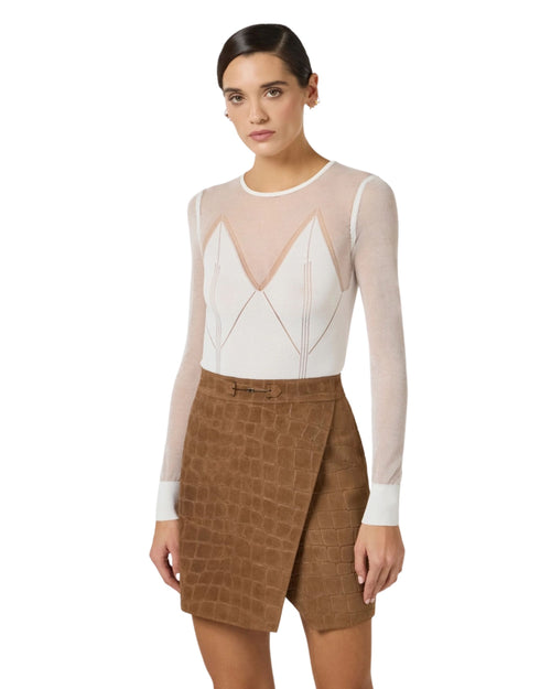 Elisabetta Franchi Maglia con trasparenze