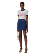 Elisabetta Franchi Minigonna slim con morsetto logo
