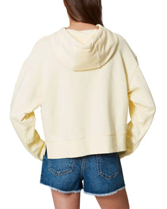 Twinset felpa con cappuccio in cotone