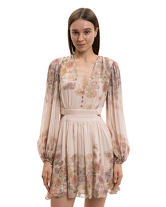 Twinset Abito cut out fantasia floreale