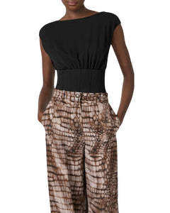Elisabetta Franchi body con collana