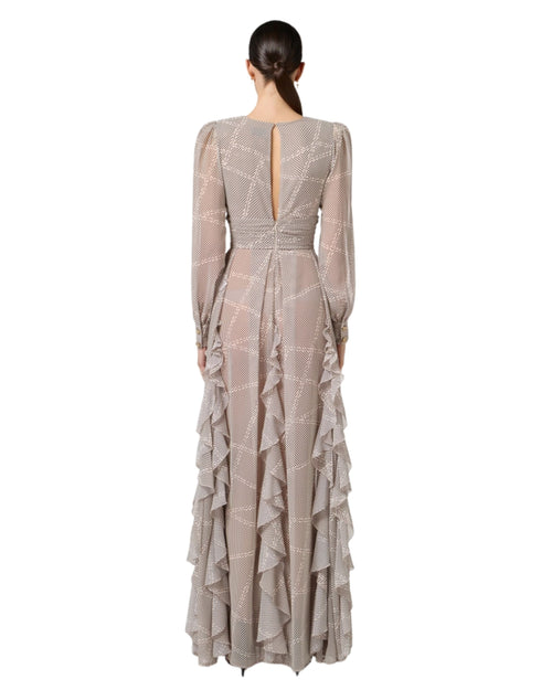 Elisabetta Franchi abito red carpet con rouches