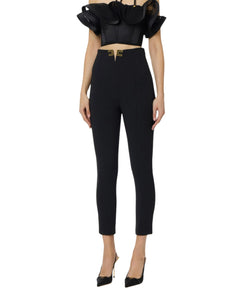 Elisabetta Franchi Pantalone slim fit in crêpe