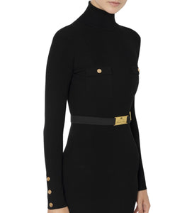 Elisabetta Franchi Abito dolcevita in misto seta