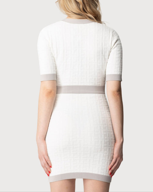 Elisabetta Franchi Abito in maglia bicolor