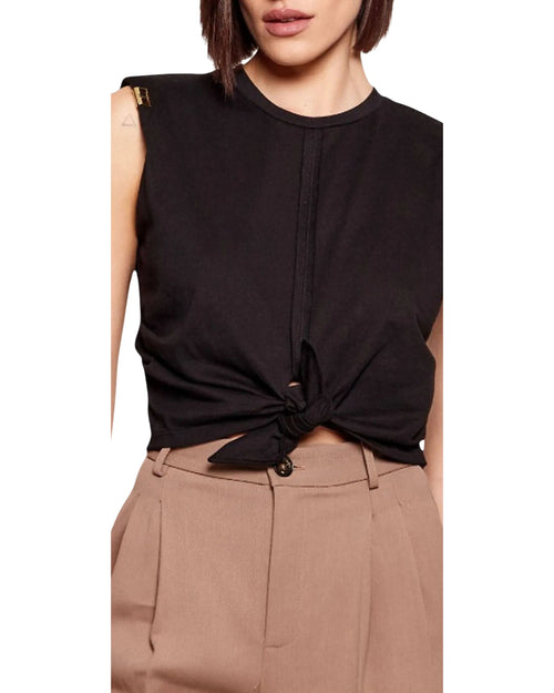 Elisabetta Franchi maglia in jersey con nodo
