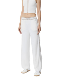 Elisabetta Franchi Pantalone palazzo bande logo
