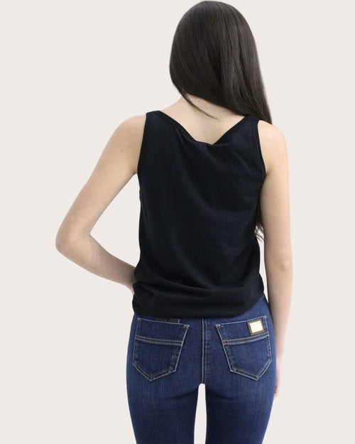 Elisabetta Franchi canotta con logo